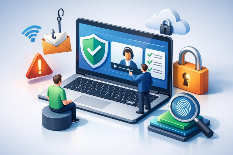 Преглед на платформата за обучение по киберсигурност
